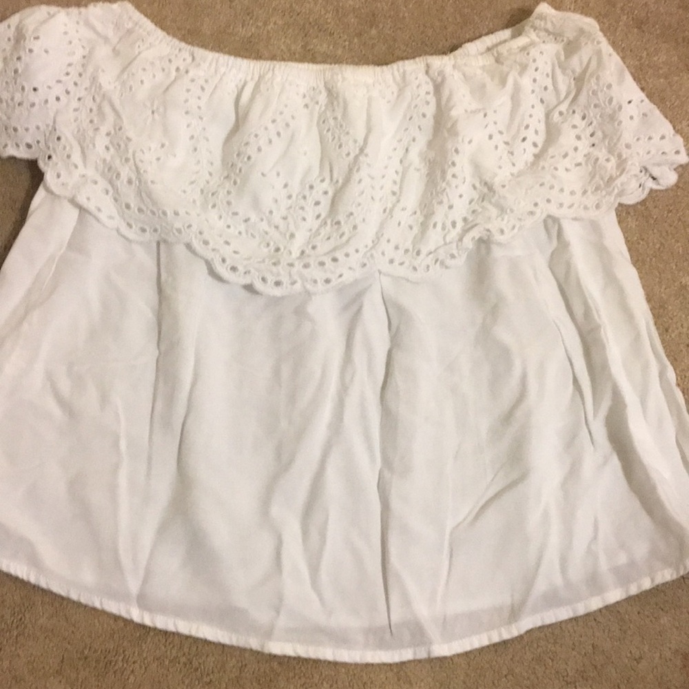 Off the Shoulder White Top